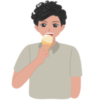 eating ice cream png
