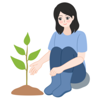 plantando árbol clipart png