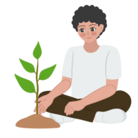 plantando árbol clipart png