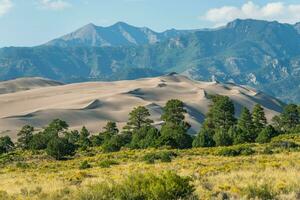 Colorado Great Sand Dunes National Park Summer Landscape photo