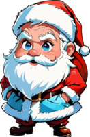 Santa Claus Cartoon Mascot AI Generative png