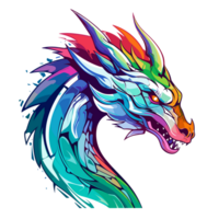 Drachen Kopf Clip Art - - ai generativ png