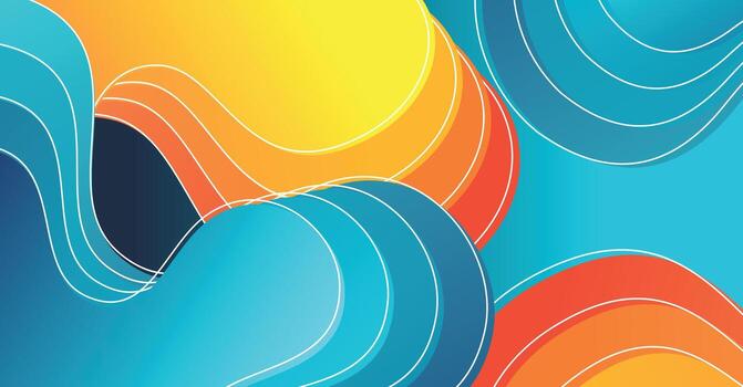 resumen líquido ola antecedentes con vistoso antecedentes vector