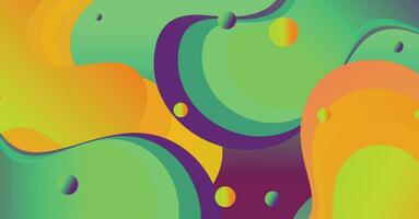 Abstract liquid wave background with colorful background vector