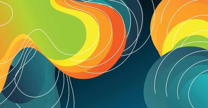 resumen líquido ola antecedentes con vistoso antecedentes vector