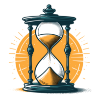 Sanda reloj clipart - ai generativo png