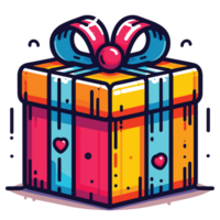 Christmas Present Clipart - Ai Generative png