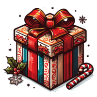 Navidad presente clipart - ai generativo png