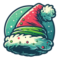 Beautiful Christmas Santa Hat - Ai Generative png