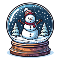 Weihnachten Schneekugel Clip Art - - ai generativ png