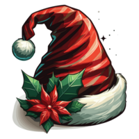 Beautiful Christmas Santa Hat - Ai Generative png