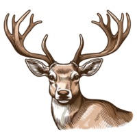 Christmas Reindeer Clipart - Ai Generative png