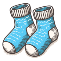 Christmas Socks Clipart - Ai Generative png