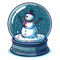 Noël boule à neige clipart - ai génératif png