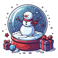 Christmas Snowglobe Clipart - Ai Generative png