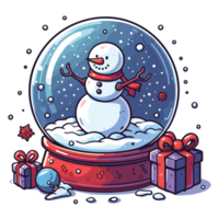 Noël boule à neige clipart - ai génératif png