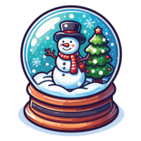 Christmas Snowglobe Clipart - Ai Generative png