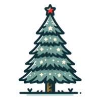 Natale albero clipart - ai generativo png