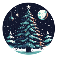 Navidad árbol clipart - ai generativo png