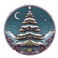 Noël arbre clipart - ai génératif png