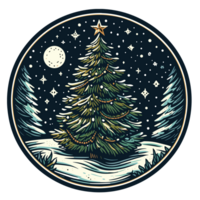 Noël arbre clipart - ai génératif png