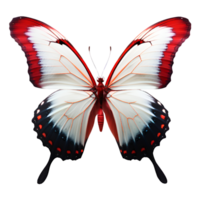 magnifique papillon isolé sur une transparent Contexte. ai génératif png