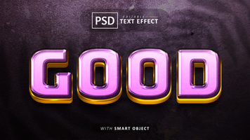 Good text - editable luxury font effects psd