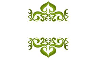 kolken ornament grens met transparant achtergrond png