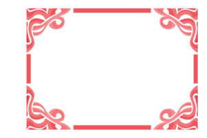 Swirl Ornament Border With Transparent Background png