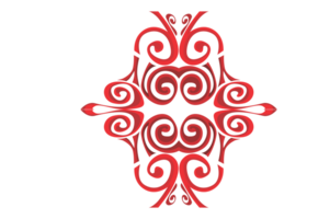 Strudel Ornament Rand mit transparent Hintergrund png