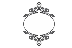 kolken ornament grens met transparant achtergrond png