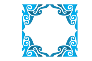 Swirl Ornament Border With Transparent Background png