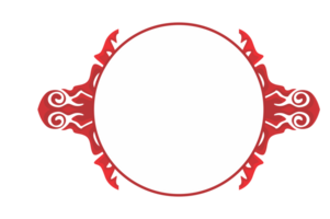 Strudel Ornament Rand mit transparent Hintergrund png