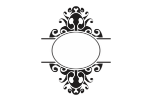 Swirl Ornament Border With Transparent Background png