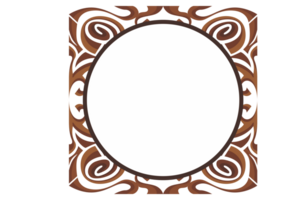 kolken ornament grens met transparant achtergrond png