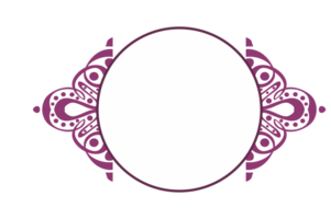 Strudel Ornament Rand mit transparent Hintergrund png