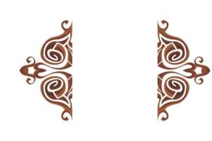 Strudel Ornament Rand mit transparent Hintergrund png