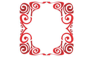 Strudel Ornament Rand mit transparent Hintergrund png