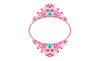 Strudel Ornament Rand mit transparent Hintergrund png