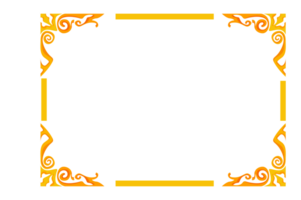 Swirl Ornament Border With Transparent Background png