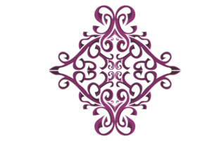 Strudel Ornament Rand mit transparent Hintergrund png