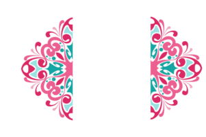 kolken ornament grens met transparant achtergrond png