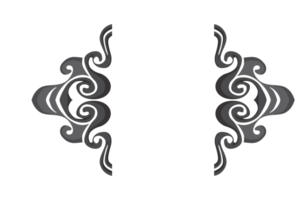 Strudel Ornament Rand mit transparent Hintergrund png