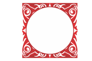 Swirl Ornament Border With Transparent Background png