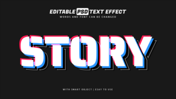 Team modern 3d style text effect psd