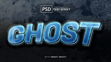 Geist 3d Text bewirken editierbar psd