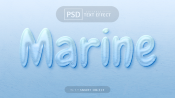 marino testo effetto modificabile psd