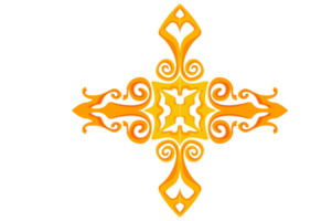 Strudel Ornament Rand mit transparent Hintergrund png