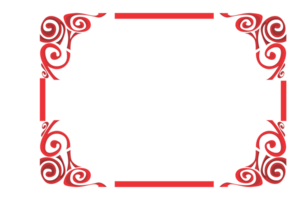 Swirl Ornament Border With Transparent Background png