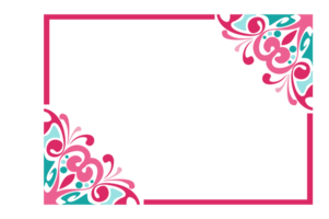 Swirl Ornament Border With Transparent Background png